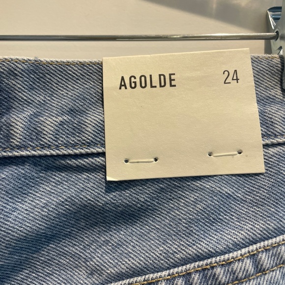 NWT.  Agolde 90’s mid-rise loose.  Medium blue denim “ Fall Out” - Picture 5 of 7